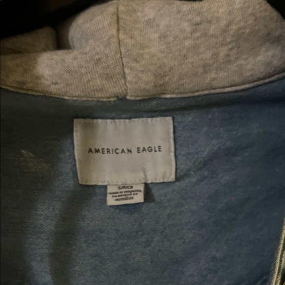 NWOT American Eagle Hoodie Denim Jacket - Picture 2 of 6